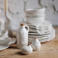 Столовый сервиз ручной работы "Жемчуг с подсвечниками и акссессуарами" купить в интернет-магазине Антикварня