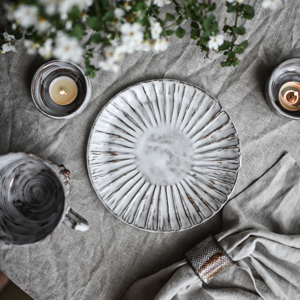 Тарелка средняя "Лучи" купить в интернет-магазине Антикварня