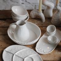 Столовый сервиз ручной работы "Жемчуг с подсвечниками и акссессуарами" купить в интернет-магазине Антикварня