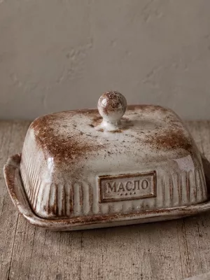 Масленка Пряничная с надписью масло