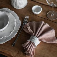 Кольцо для салфетки "Белый жемчуг" купить в интернет-магазине Антикварня