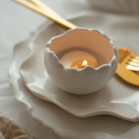 Подсвечник для чайной свечи в виде скорлупы купить в интернет-магазине Антикварня