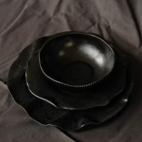 Тарелка большая "Черный Жемчуг Волна" купить в интернет-магазине Антикварня