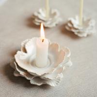 Подсвечник большой для свечи "Лепестки" купить в интернет-магазине Антикварня