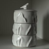 Набор кокотниц из 3 штук с крышкой, ручной работы  купить в интернет-магазине Антикварня