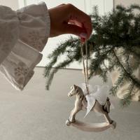 Елочная игрушка "Лошадка классическая" купить в интернет-магазине Антикварня