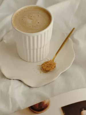 Стакан рифленый из керамики 