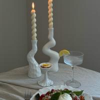 Подставка для яйца на высокой ножке Белый Жемчуг  купить в интернет-магазине Антикварня