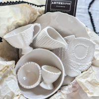 Подарочный набор для завтрака "Белый дзенарт" купить в интернет-магазине Антикварня