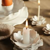 Подсвечник большой для свечи "Лепестки" купить в интернет-магазине Антикварня