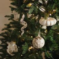 Елочная игрушка "Символ года 2025 Змея" с патиной купить в интернет-магазине Антикварня