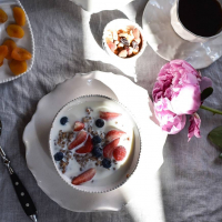 Подарочный набор для завтрака "Белый жемчуг" купить в интернет-магазине Антикварня