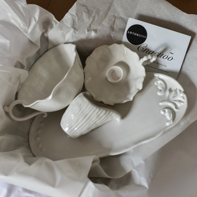 Подарочный набор "Винтажный жемчуг" ручной работы, купить в интернет-магазине антикварня